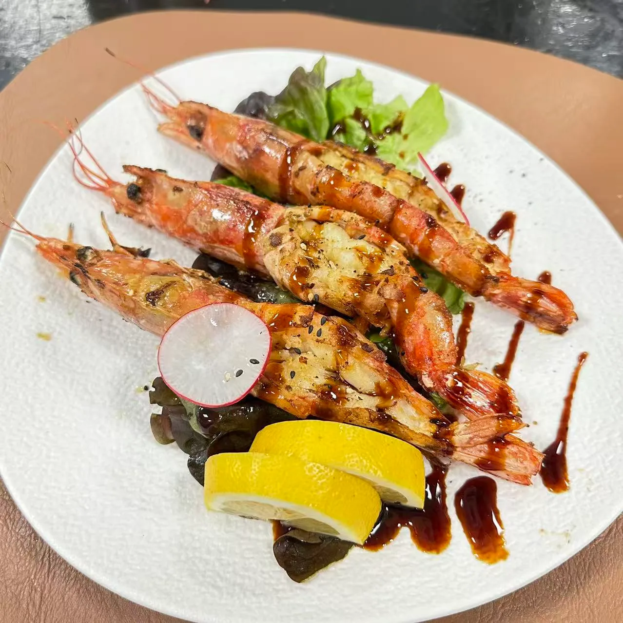 67.LANGOSTINOS A LA PLANCHA/煎大虾