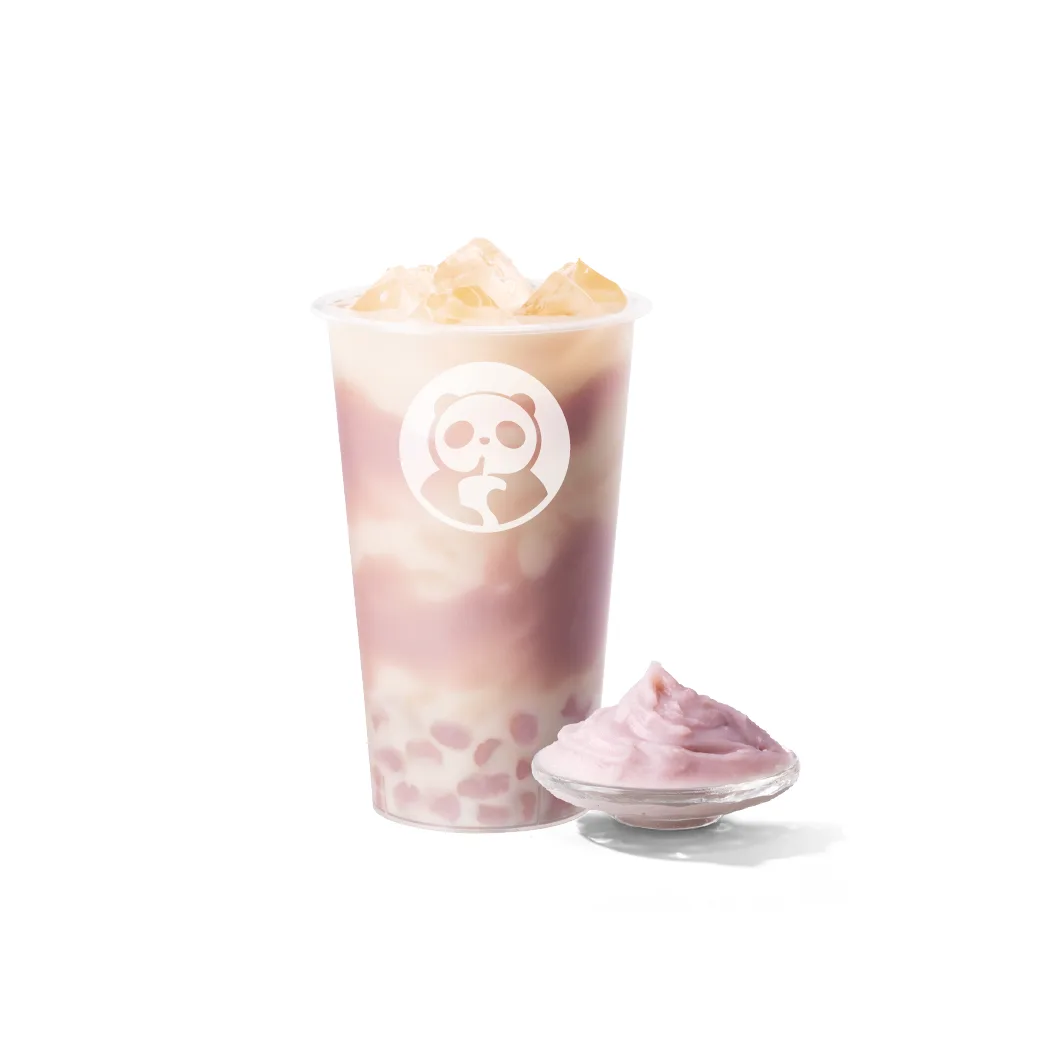 Extra-rich taro Jasmine milk tea